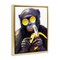 Stupell Industries Cool Monkey with Disco Banana Floating Frame By Kamdon Kreations